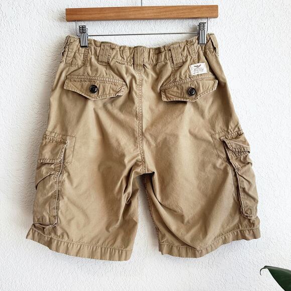 Polo Ralph Lauren Y2K Cargo Shorts Size 30 Baggy Utility Gorpcore Preppy 90s - Picture 2 of 8